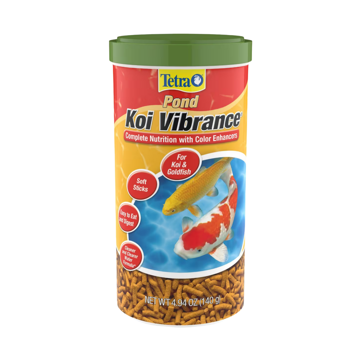 Tetra Pond Vibrance Color Enhancing Koi & Goldfish Sticks Food 4.94 oz