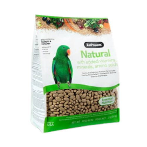 Zupreem Natural with Added Vitamins, Minerals and Amino Acids for Parrots & Conures