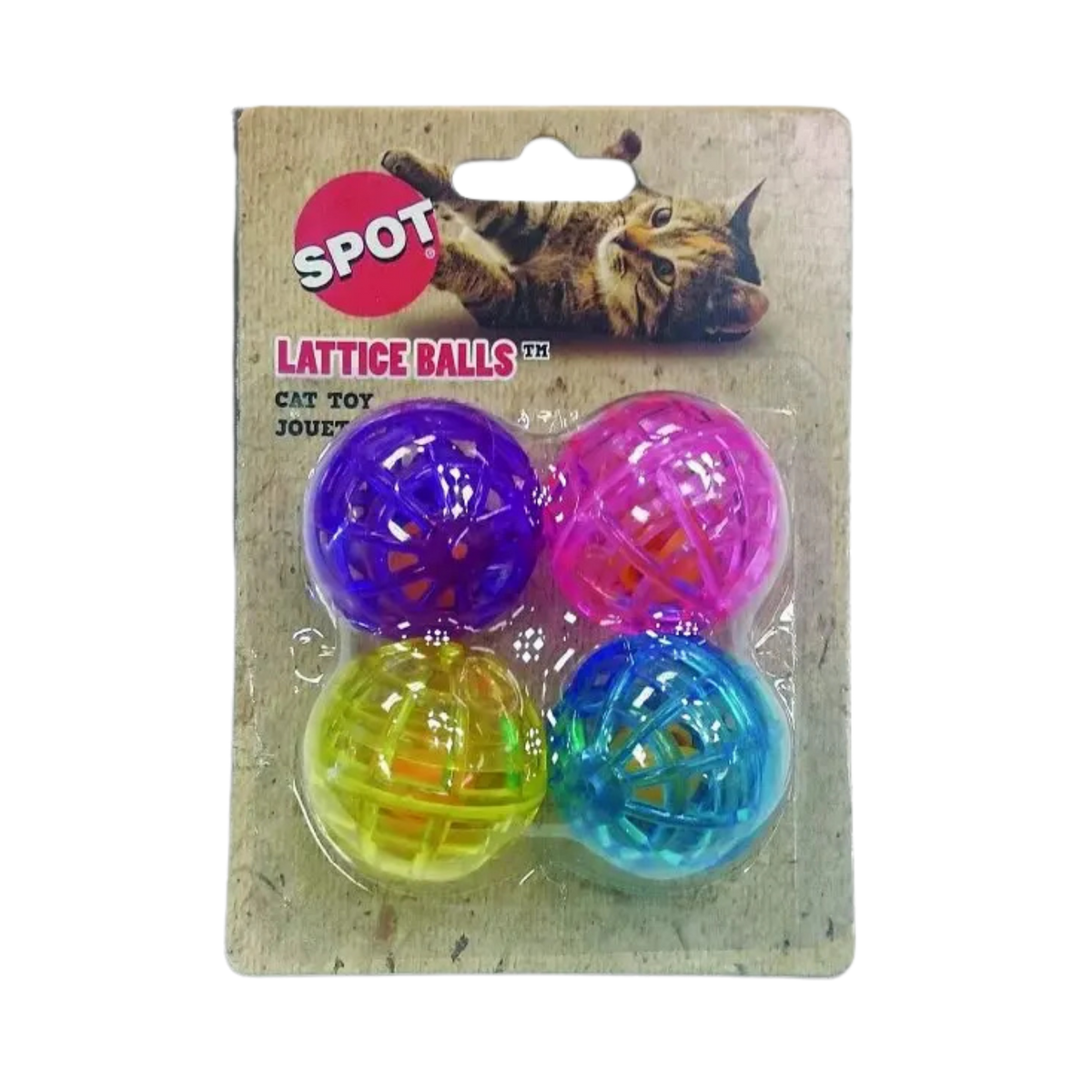 Spot Ethical Pet Lattice Balls Cat Toys 4 pk