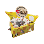 Spot Ethical Pet Plush Miami Mice Cheesebox Multiples Cat Toy 2 in