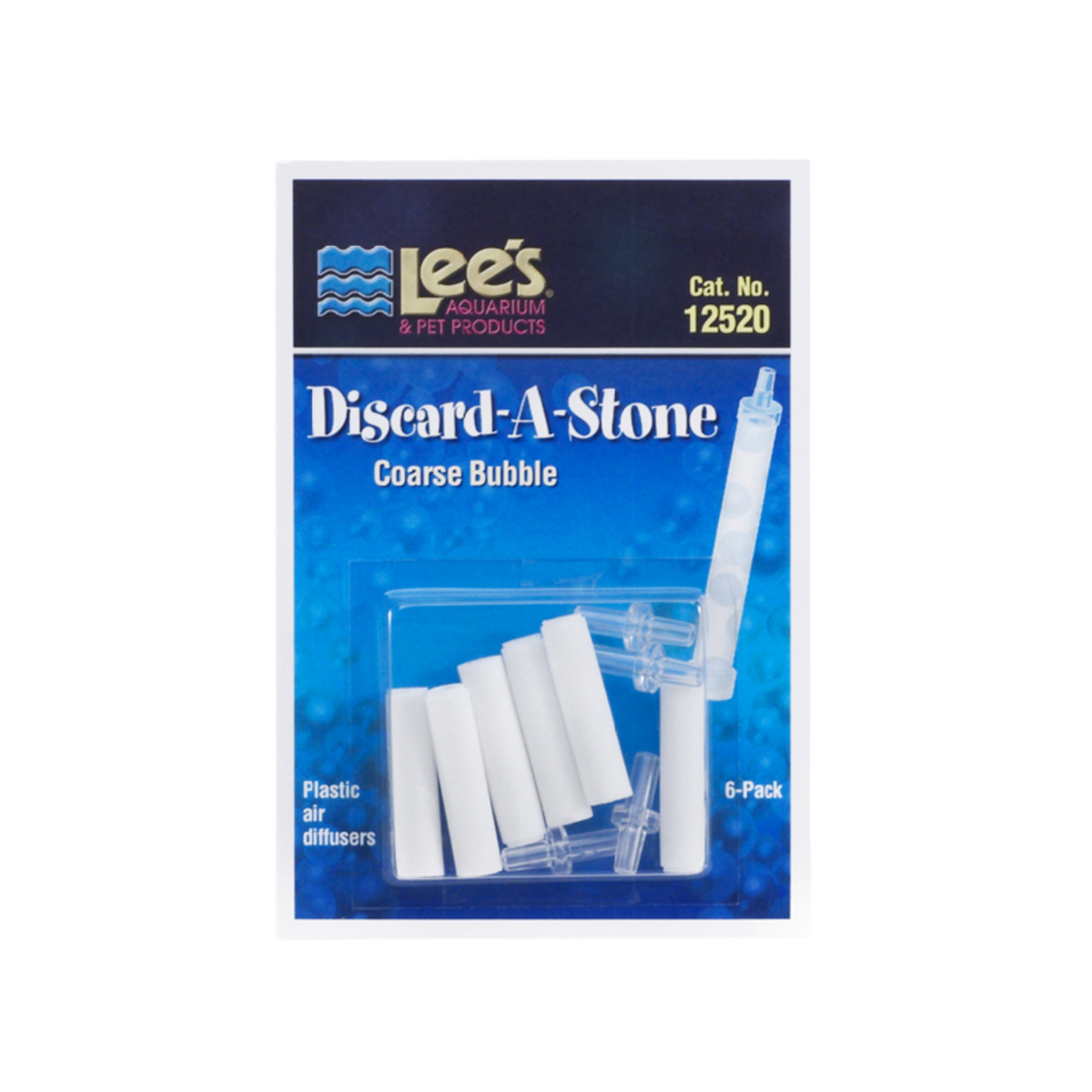 Lee's Aquarium Discard-A-Stone Coarse Disposable Air Diffusers 6 pk