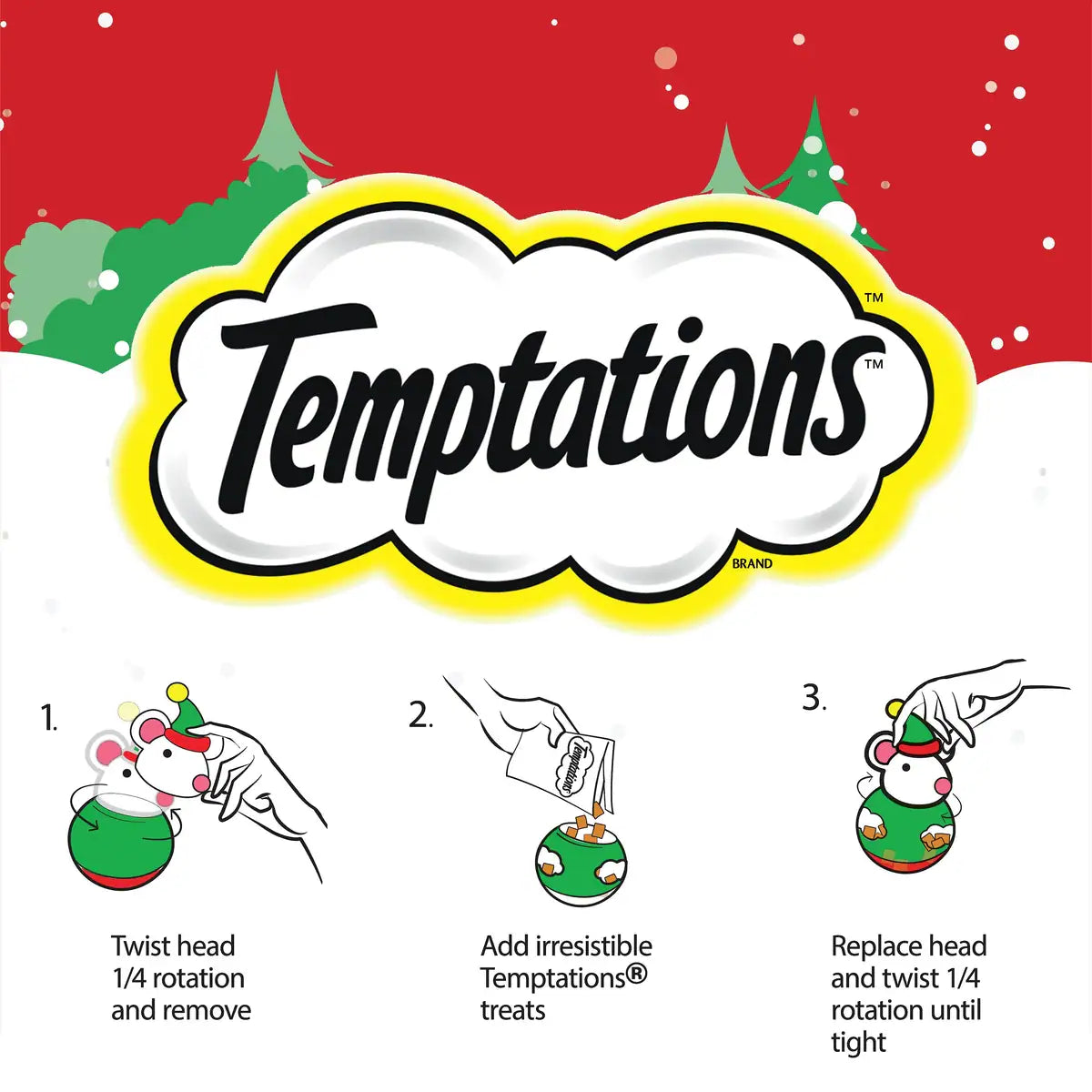 Whiskas Temptations Holiday Snacky Elf Cat Toy & Treats