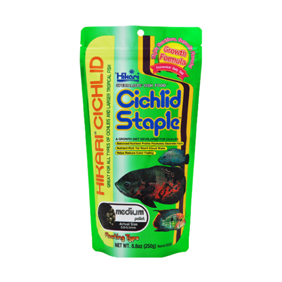 Hikari Cichlid Staple Medium Pellets 8.8 oz