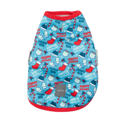 Fuzzyard Holiday Frosty Festive Szn Dog Wrap Vest