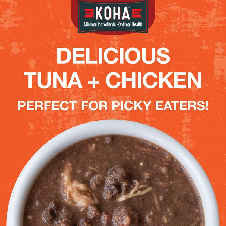 Koha Poke Bowl Tuna & Chicken Entrée in Gravy for Adult Cats
