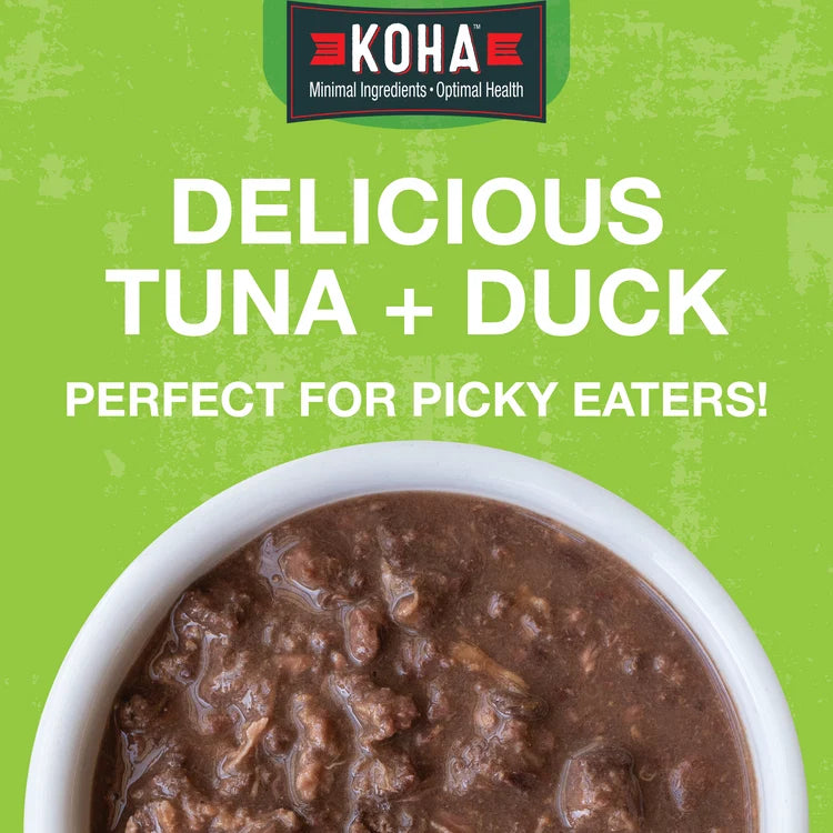 Koha Poke Bowl Tuna & Duck Entrée in Gravy for Adult Cats