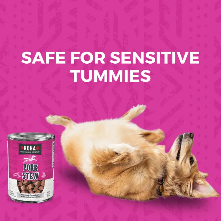KOHA Minimal Ingredient Pork Stew Canned Dog Food