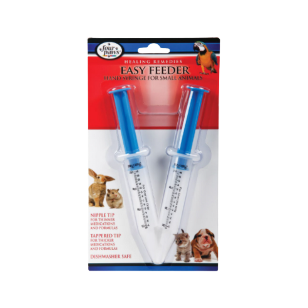 Four Paws Easy Feeder Syringe for Small Animals, 0.5 oz 2 ct