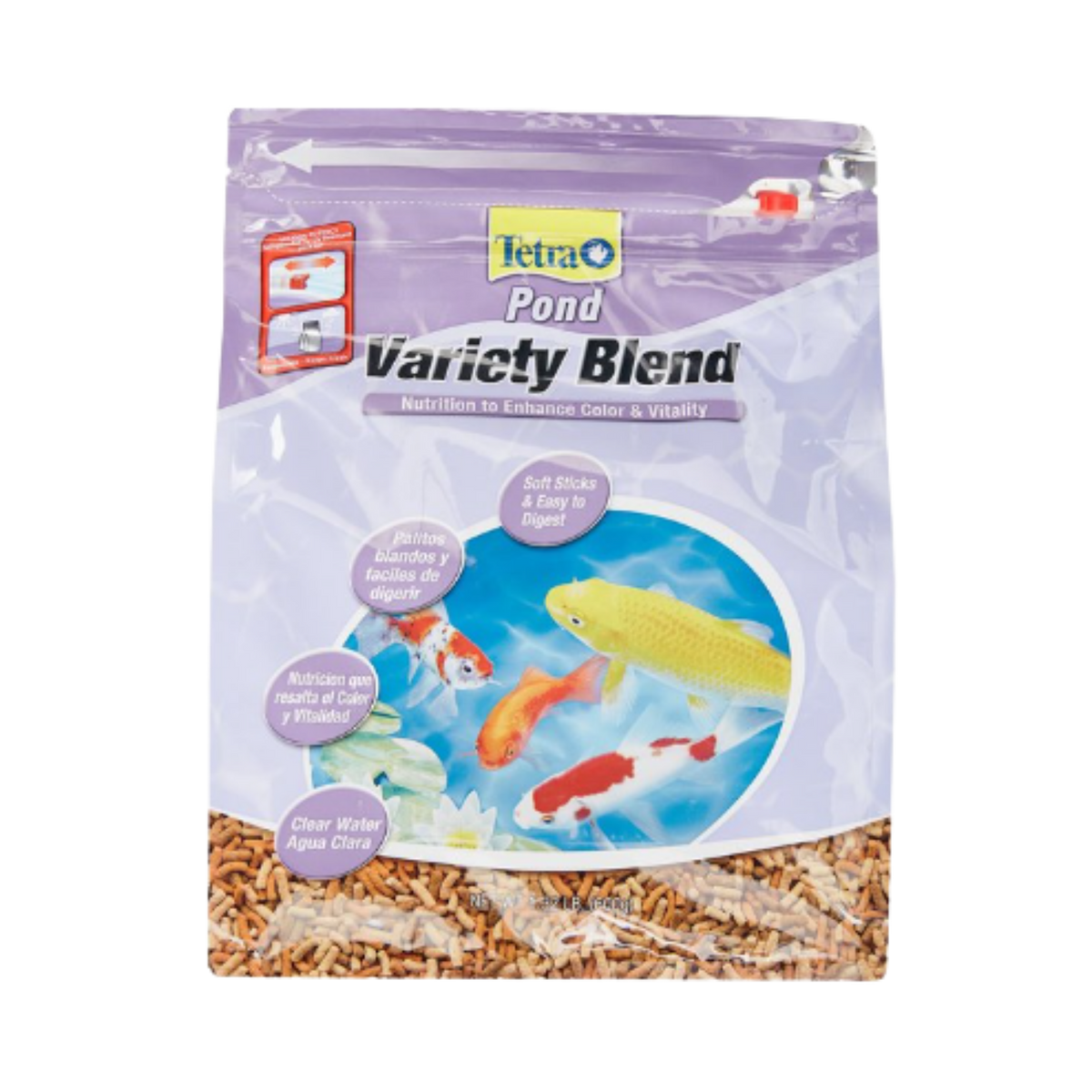 Tetra Pond Variety Blend Color & Vitality Enhancing Koi/Goldfish Food 1.32 lb