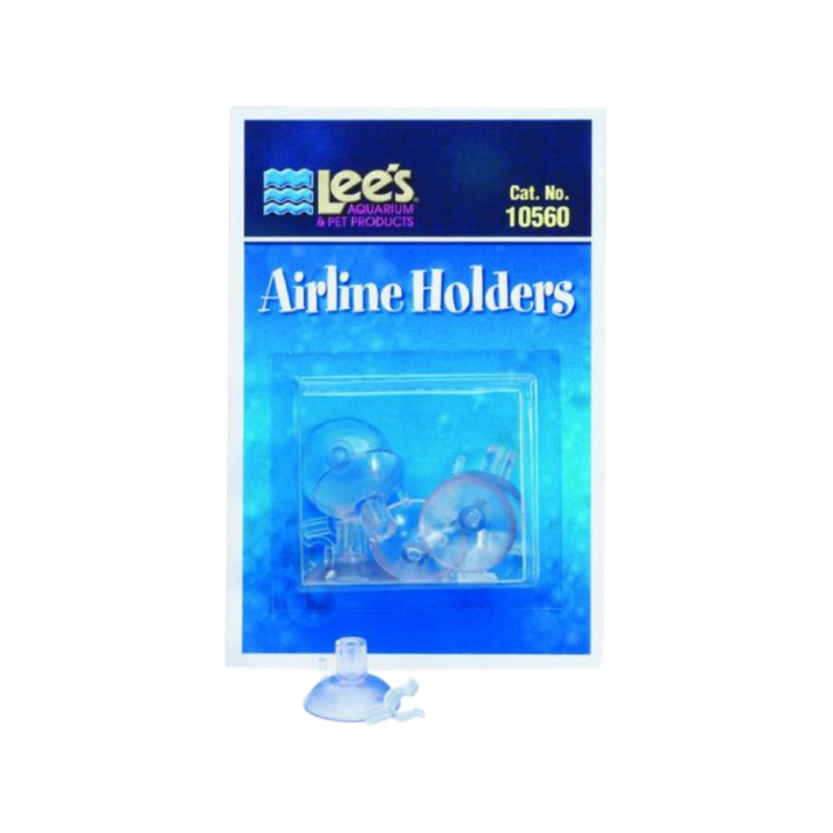 Lee's Aquarium Air Line Holders For Air Line Tubing 6 pk