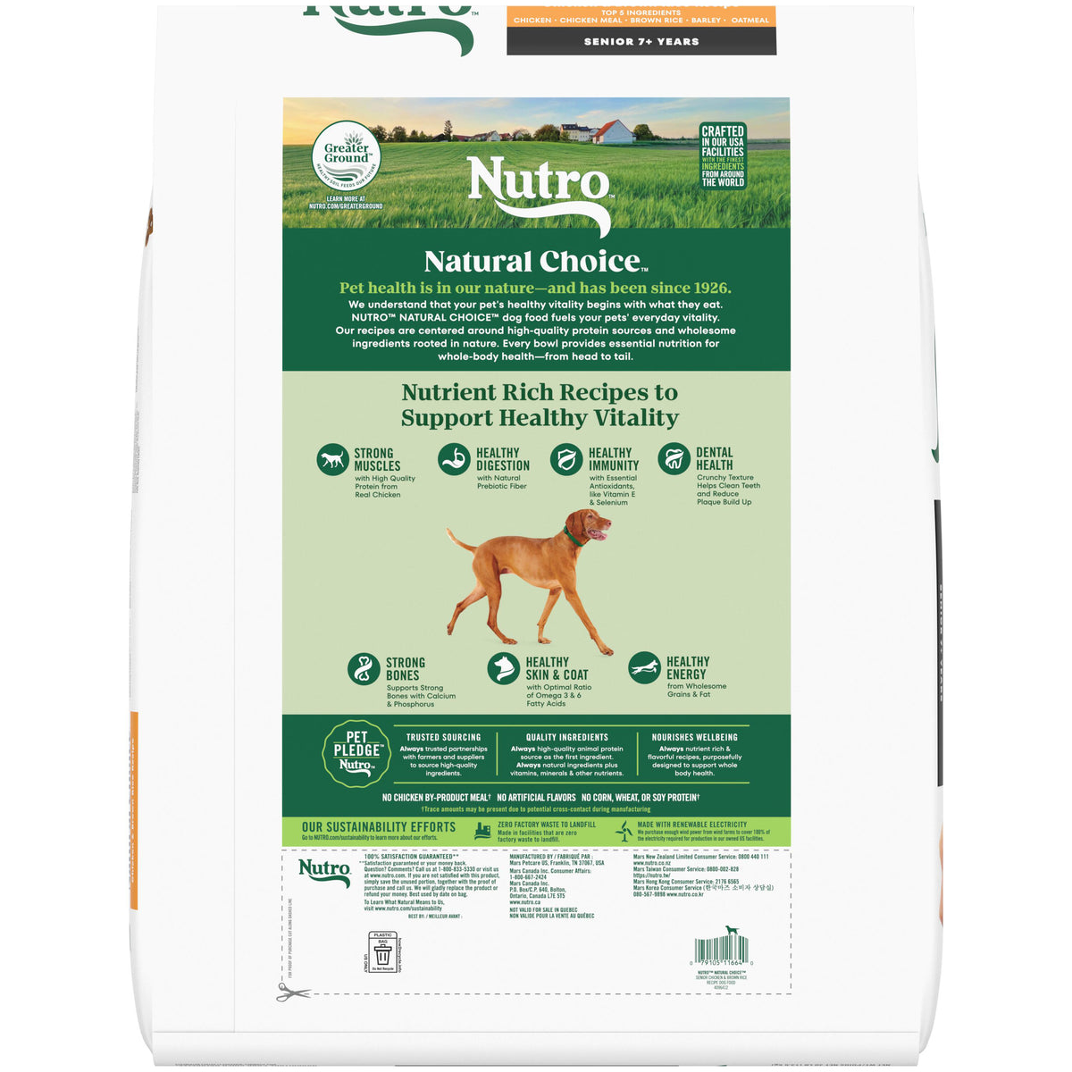 Nutro Natural Choice Senior Chicken & Brown Rice Recipe Dry Dog Food