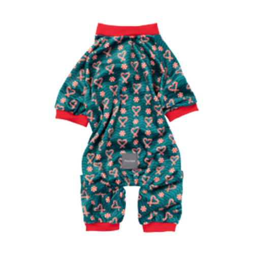 Fuzzyard Holiday Candy Cane Pet Pajamas