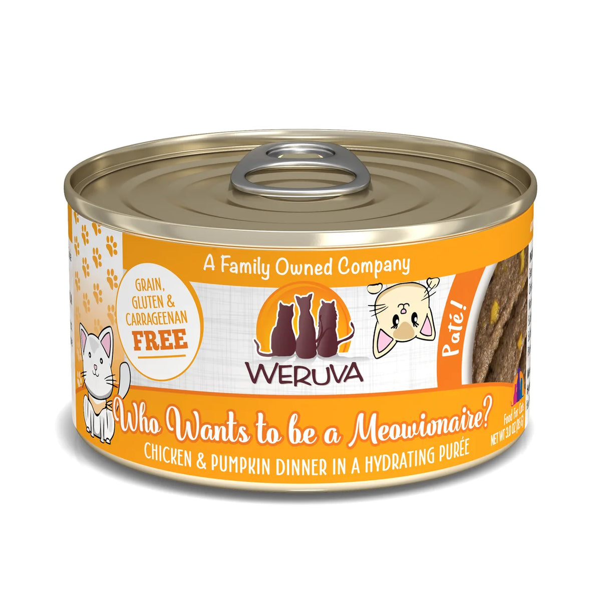 Weruva Chicken & Pumpkin Dinner cat food can