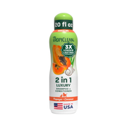 Tropiclean Papaya And Coconut Luxury 2 In 1 Shampoo Plus Conditioner For Pets 20 oz