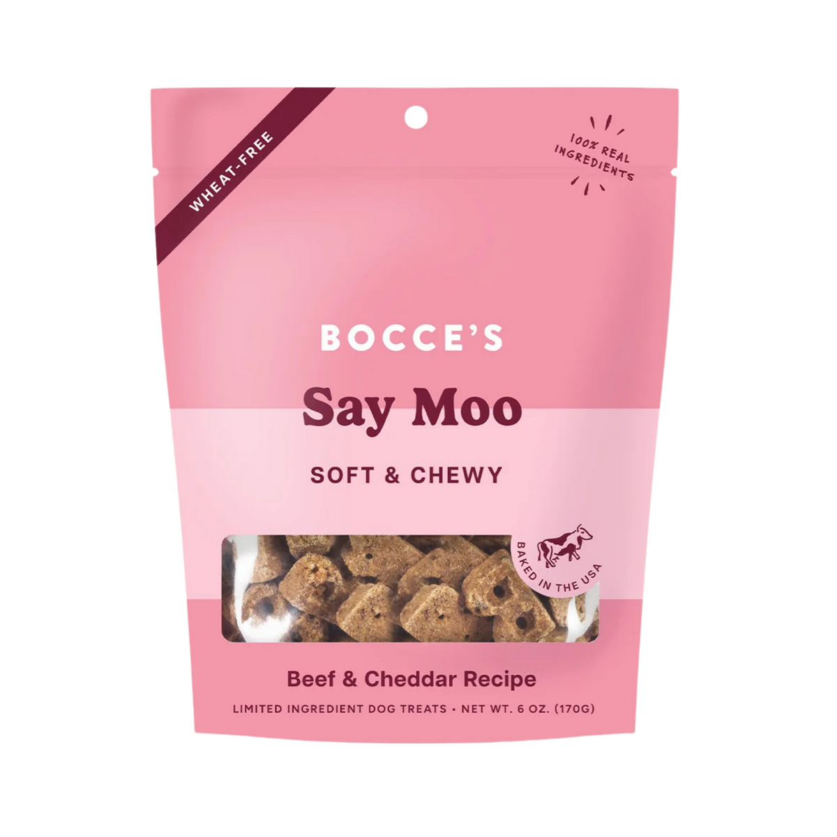 Bocce Say Moo Soft & Chewy Dog Treats 6 oz