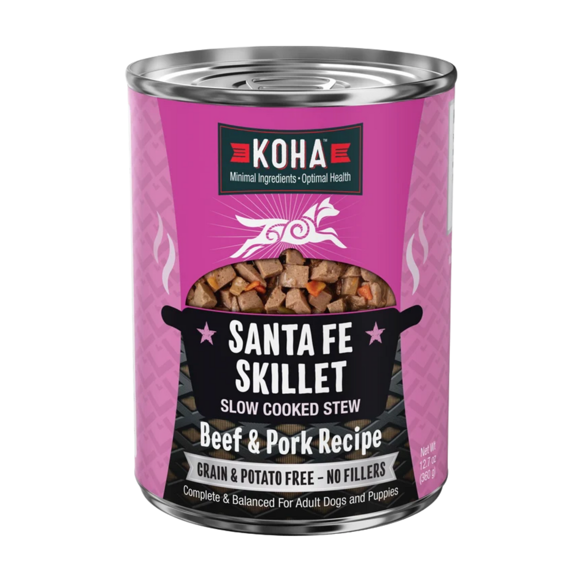 KOHA Santa Fe Skillet Slow Cooked Beef & Pork Stew Canned Dog Food