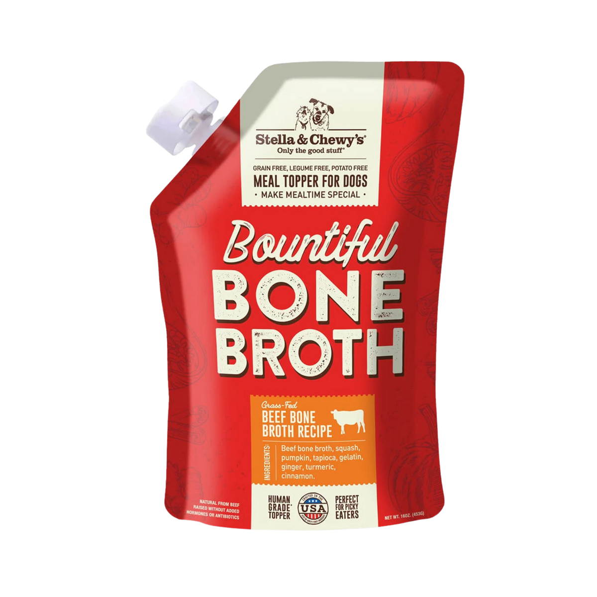 Stella & Chewy's Bountiful Bone Broth Grass-Fed Beef Recipe for Dogs