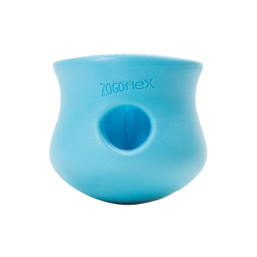 West Paw Zogoflex Blue Toppl Tough Treat Dispensing Dog Chew Toy Large