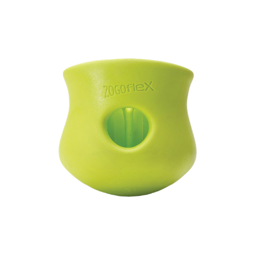 West Paw Zogoflex Green Toppl Tough Treat Dispensing Dog Chew Toy Small