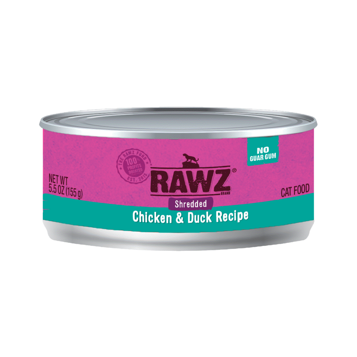 RAWZ Chicken & Duck Recipe Shredded Canned Cat Food