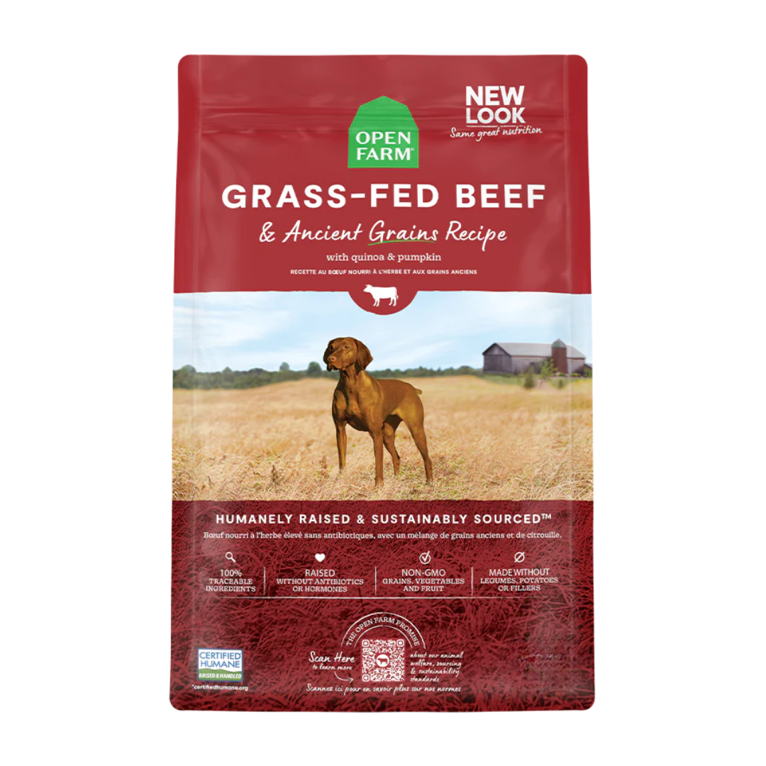 Open Farm Grass-Fed Beef & Ancient Grains Dry Dog Food