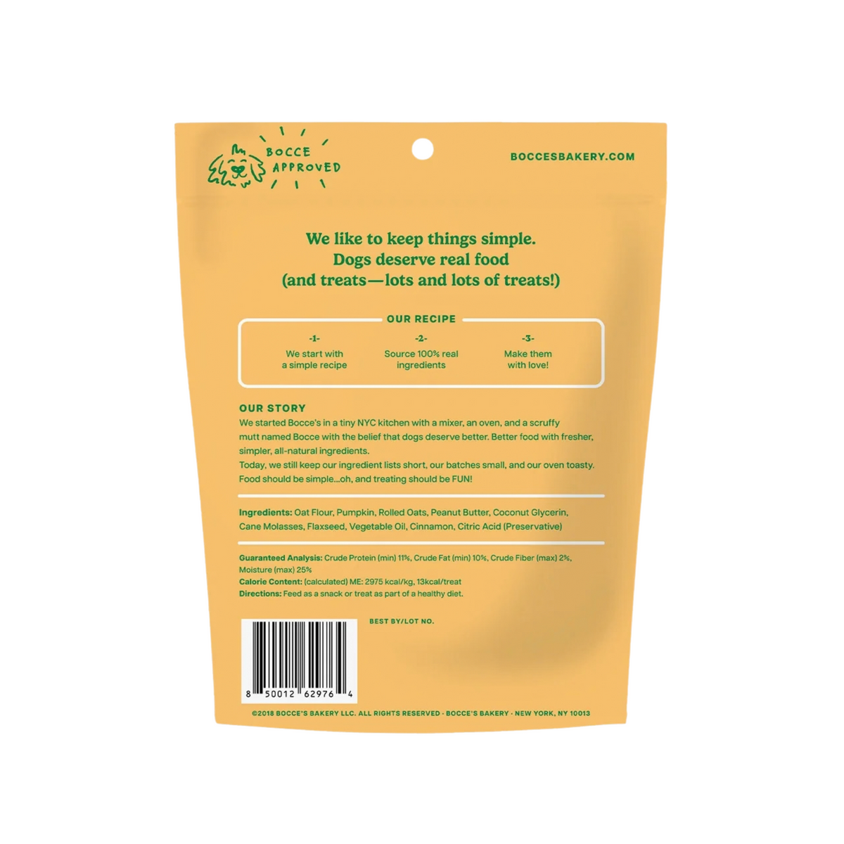 Bocce Pumpk'n Spice Soft & Chewy Dog Treats 6 oz