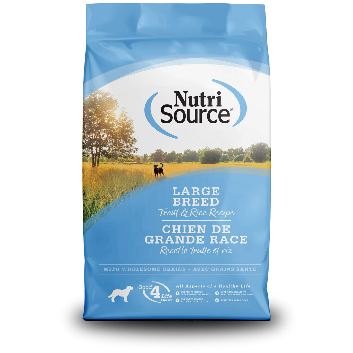 Nutrisource Trout & Rice Large Breed Recipe Dry Dog Food 26 lb