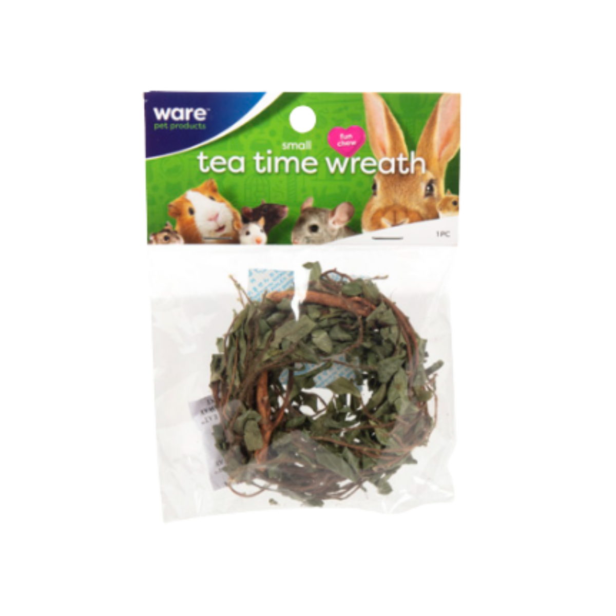 Ware Tea Time Wreath Small Animal Chew Toy 3.5 in