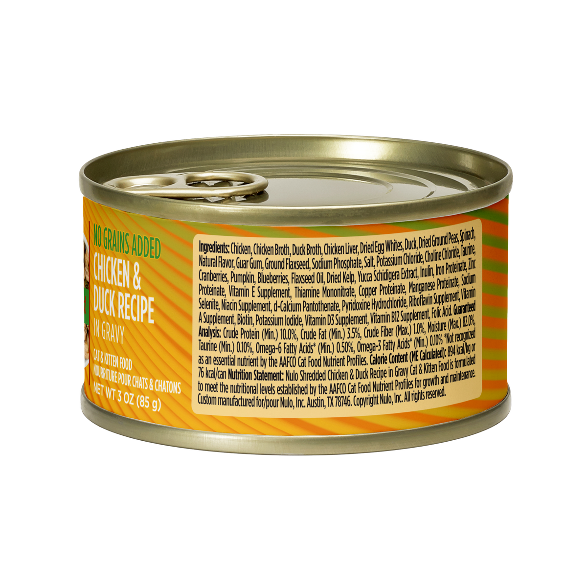 Nulo Shredded Chicken & Duck in Gravy Grain-Free Wet Cat Food