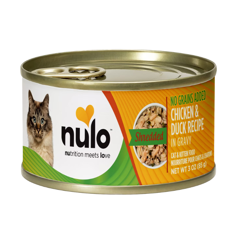 Nulo Shredded Chicken & Duck in Gravy Grain-Free Wet Cat Food