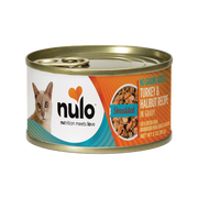 Nulo Shredded Turkey & Halibut in Gravy Grain-Free Wet Cat Food