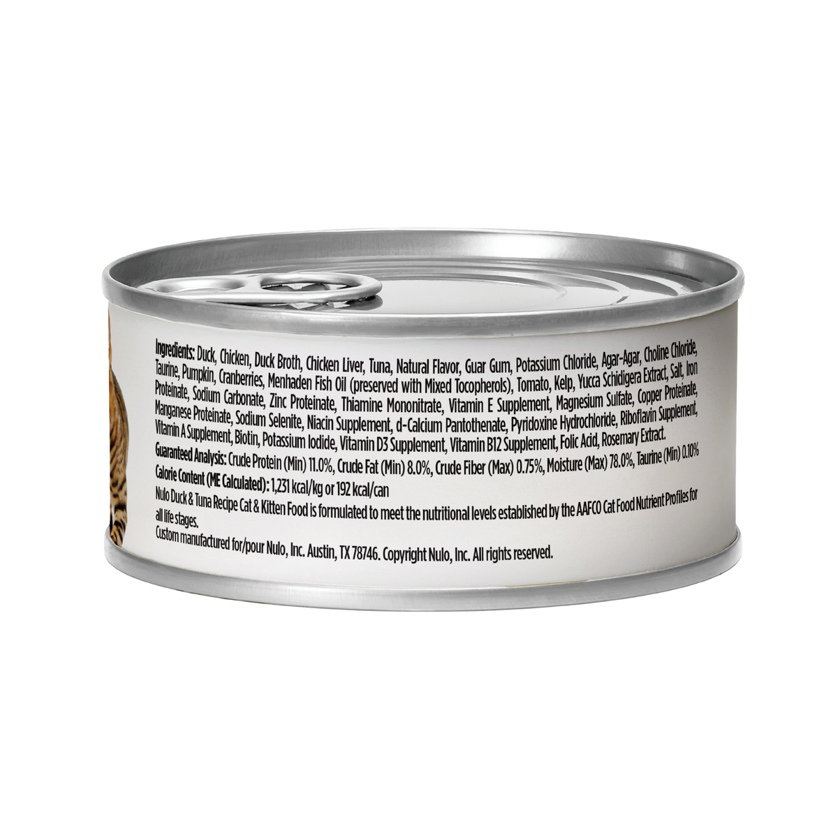Nulo Grain-Free Duck & Tuna Recipe Pate Wet Food for Cats & Kittens