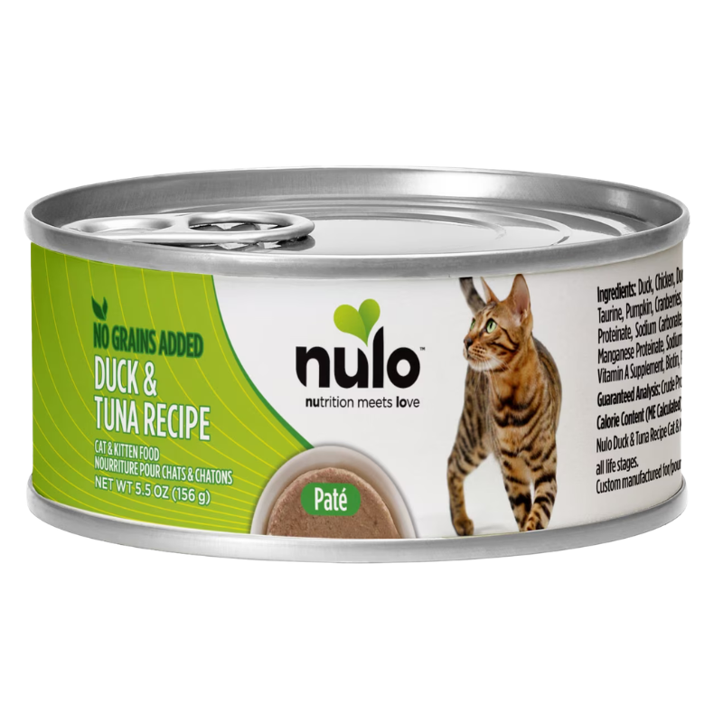 Nulo Grain-Free Duck & Tuna Recipe Pate Wet Food for Cats & Kittens