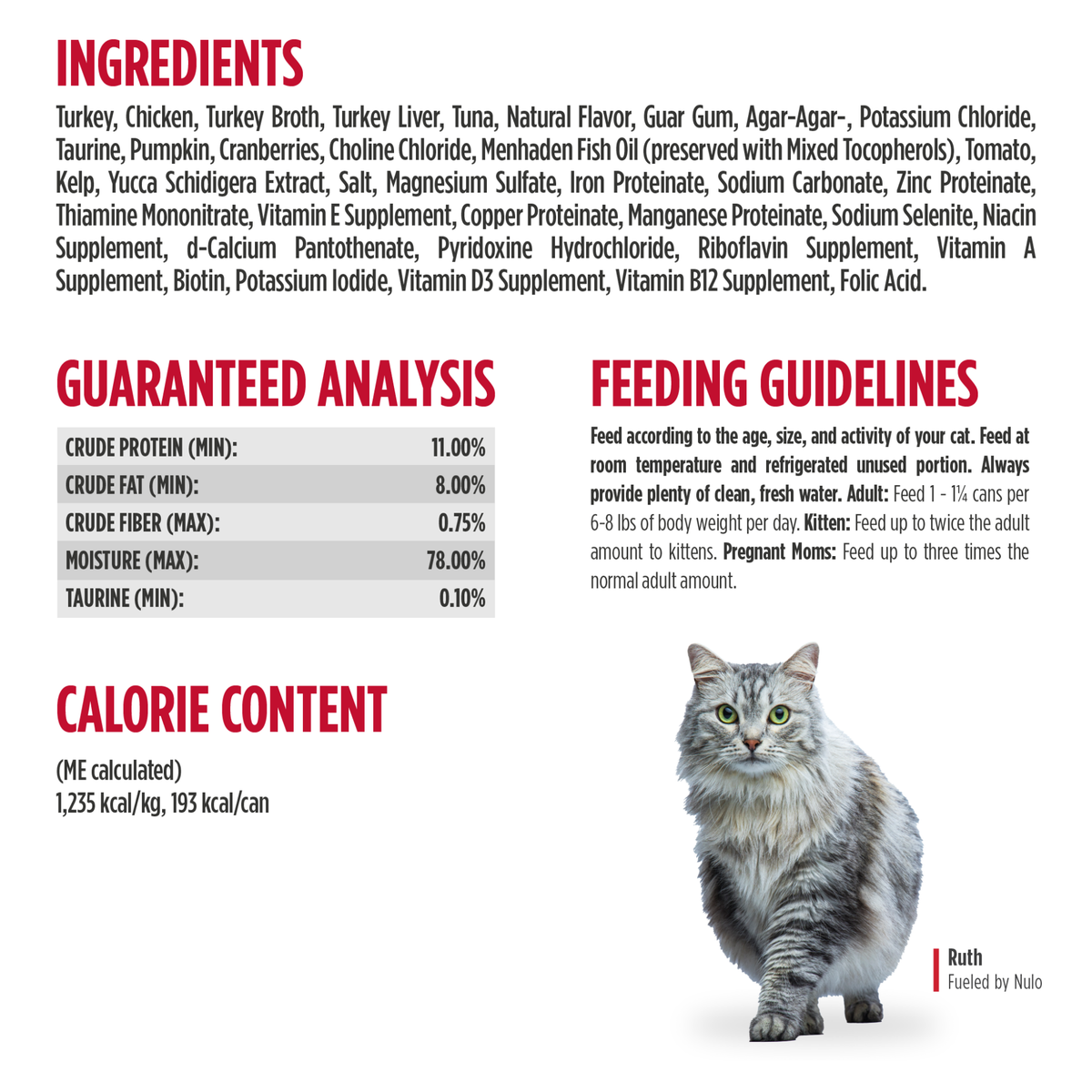 NULO Grain-Free Turkey & Chicken Recipe Pate Canned Cat Food
