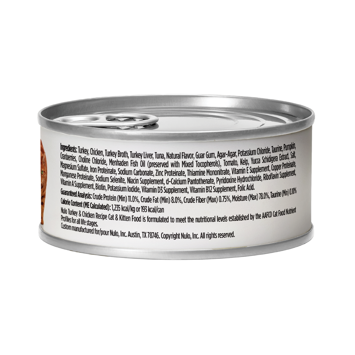 NULO Grain-Free Turkey & Chicken Recipe Pate Canned Cat Food