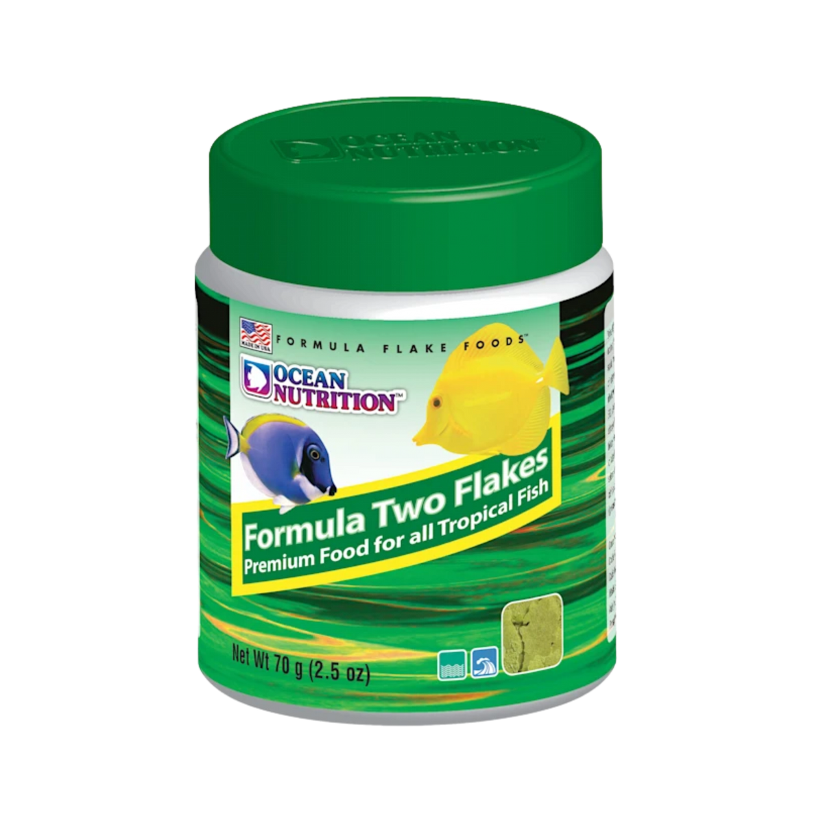 Ocean Nutrition Formula 2 Tropical Flake Food 2.5 oz