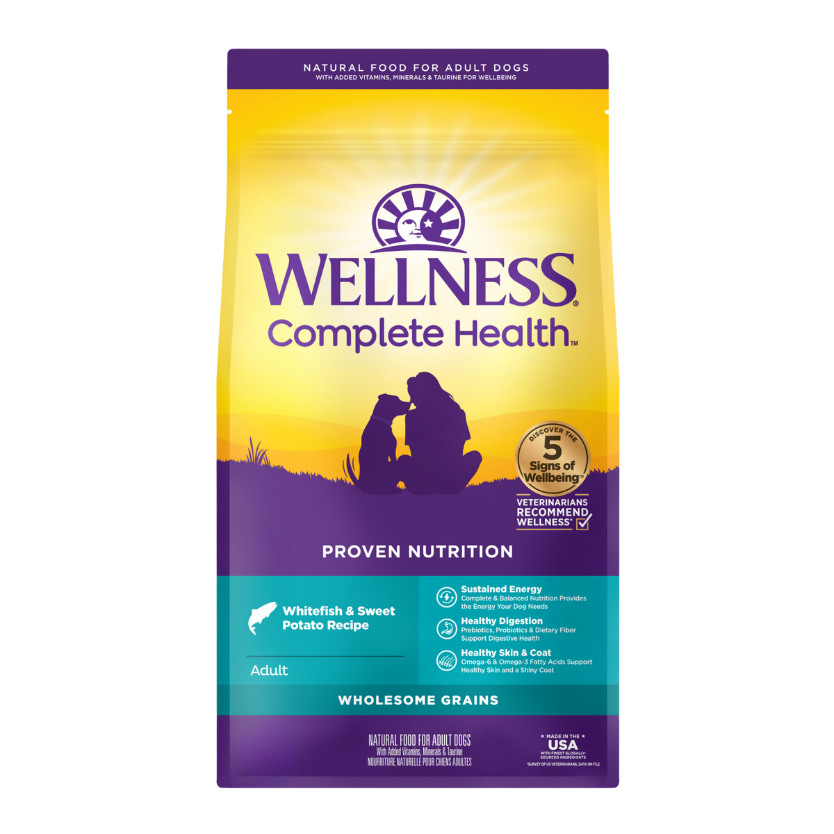 Wellness Complete Health Adult Whitefish & Sweet Potato Recipe Dry Dog Food