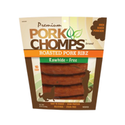 Scott Pet Pork Chomps Roasted Pork Ribz Rawhide-Free Dog Chews 10 ct