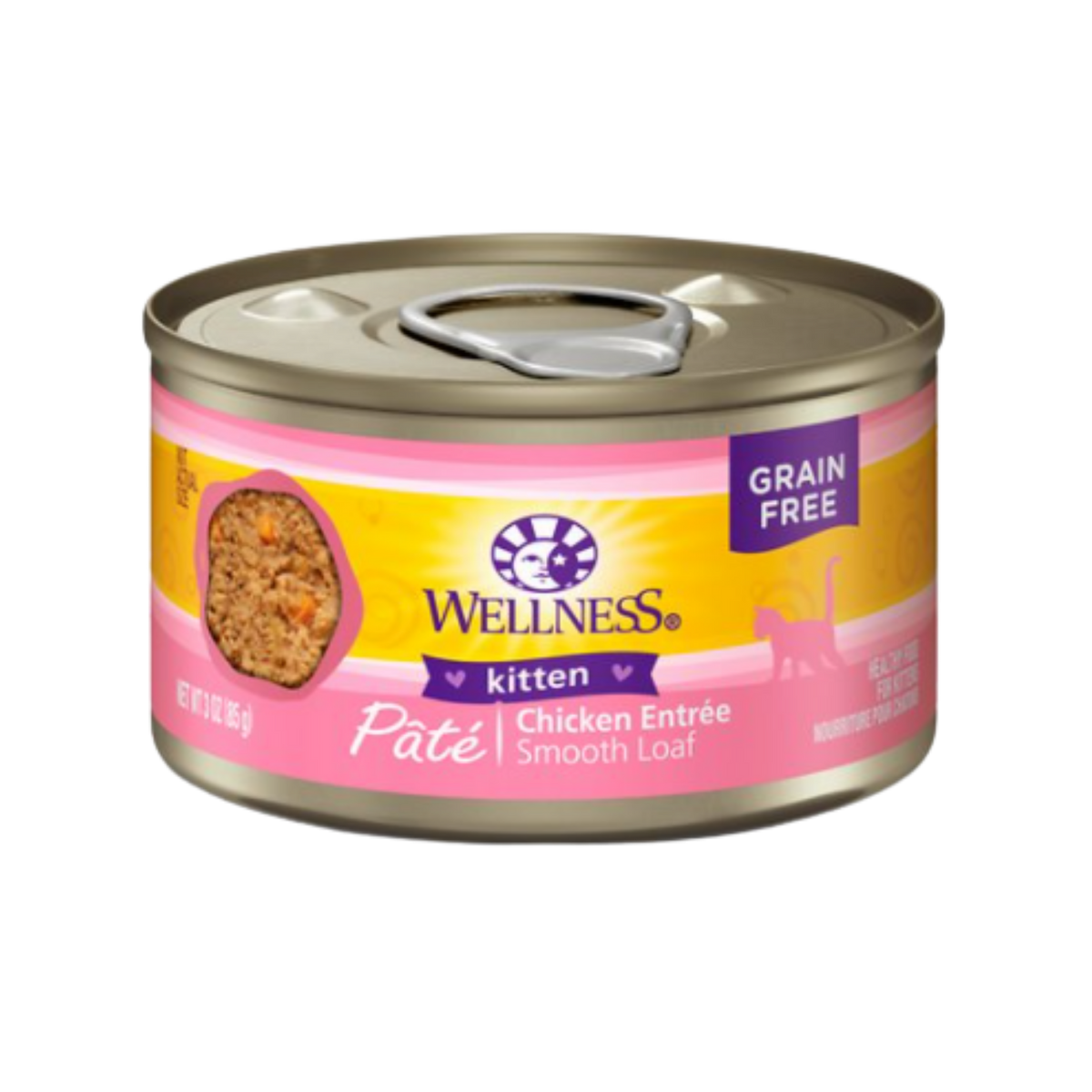 WELLNESS Complete Health Kitten Chicken Pate Grain-Free Canned Cat Food