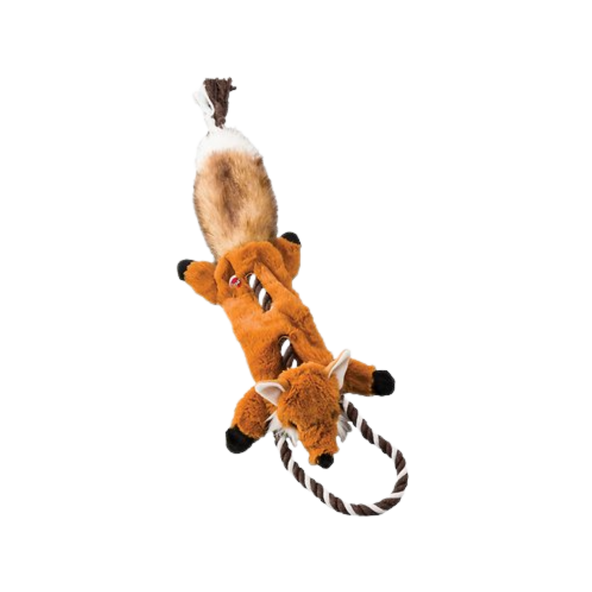Spot Ethical Pet Skinneeez Stuffing-Free Fox Plush Dog Toy