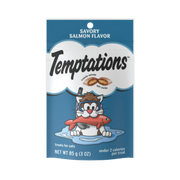 Whiskas Temptations Classic Crunchy and Soft Cat Treats Savory Salmon Flavor 3 oz