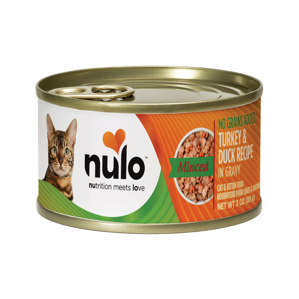 NULO FreeStyle Grain-Free Minced Turkey & Duck Recipe in Gravy Canned Cat Food