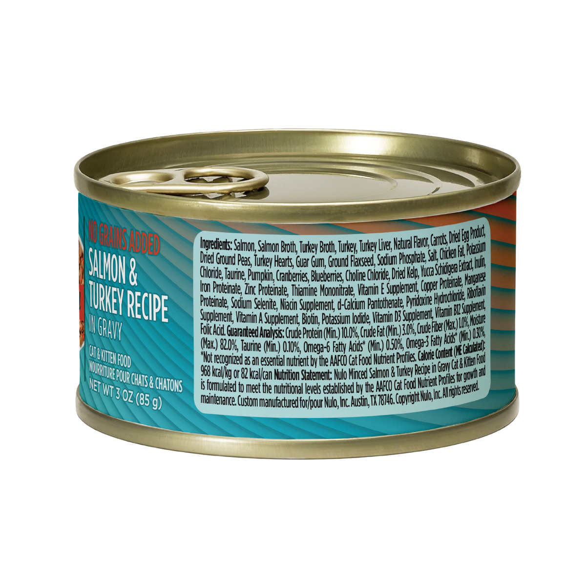 NULO FreeStyle Grain-Free Minced Salmon & Turkey Recipe in Gravy Canned Cat Food