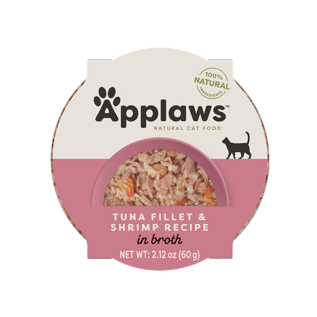 Applaws Natural Tuna Fillet with Shrimp in Broth Wet Cat Food