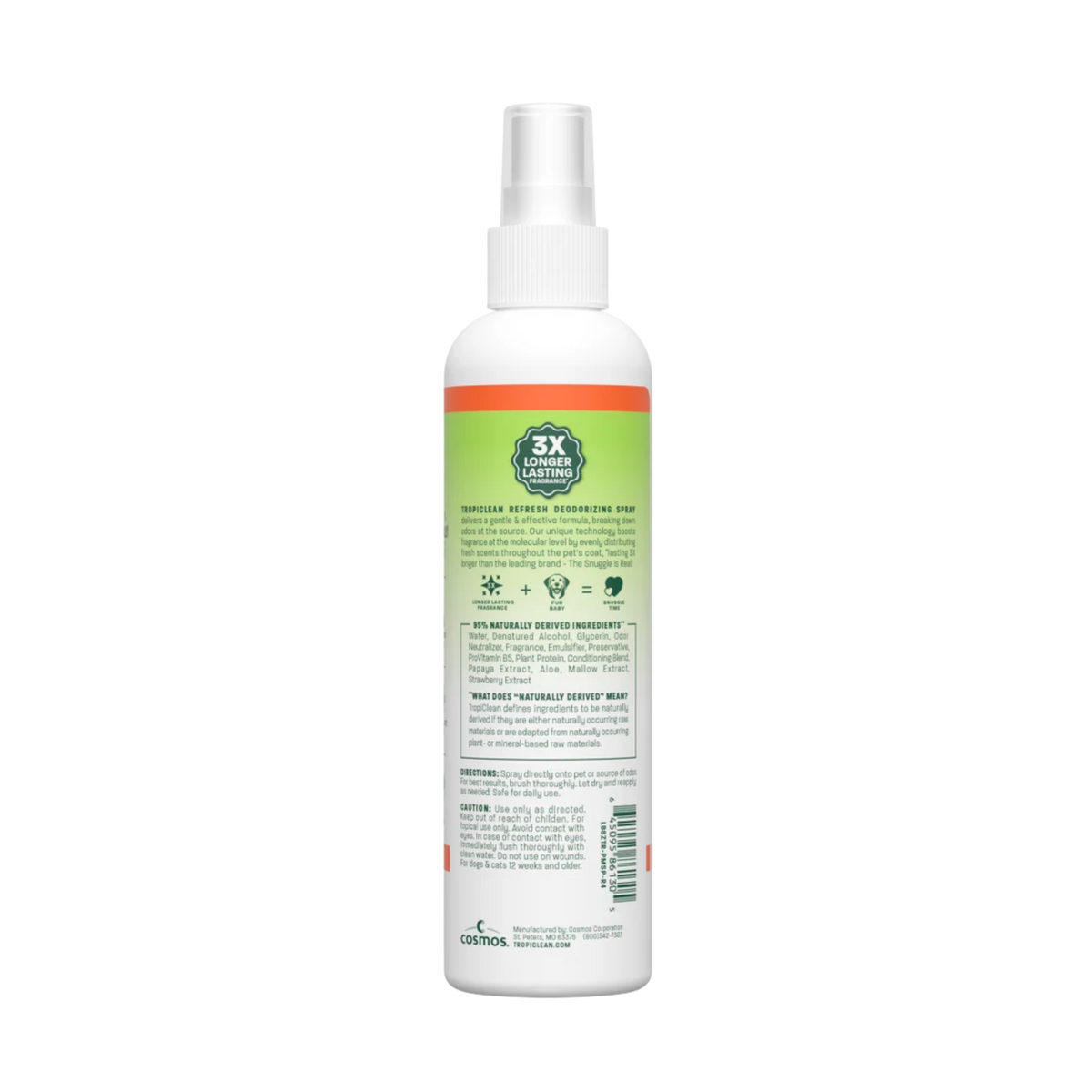 Tropiclean Papaya Mist Deodorizing Cologne Spray For Pets 8 oz