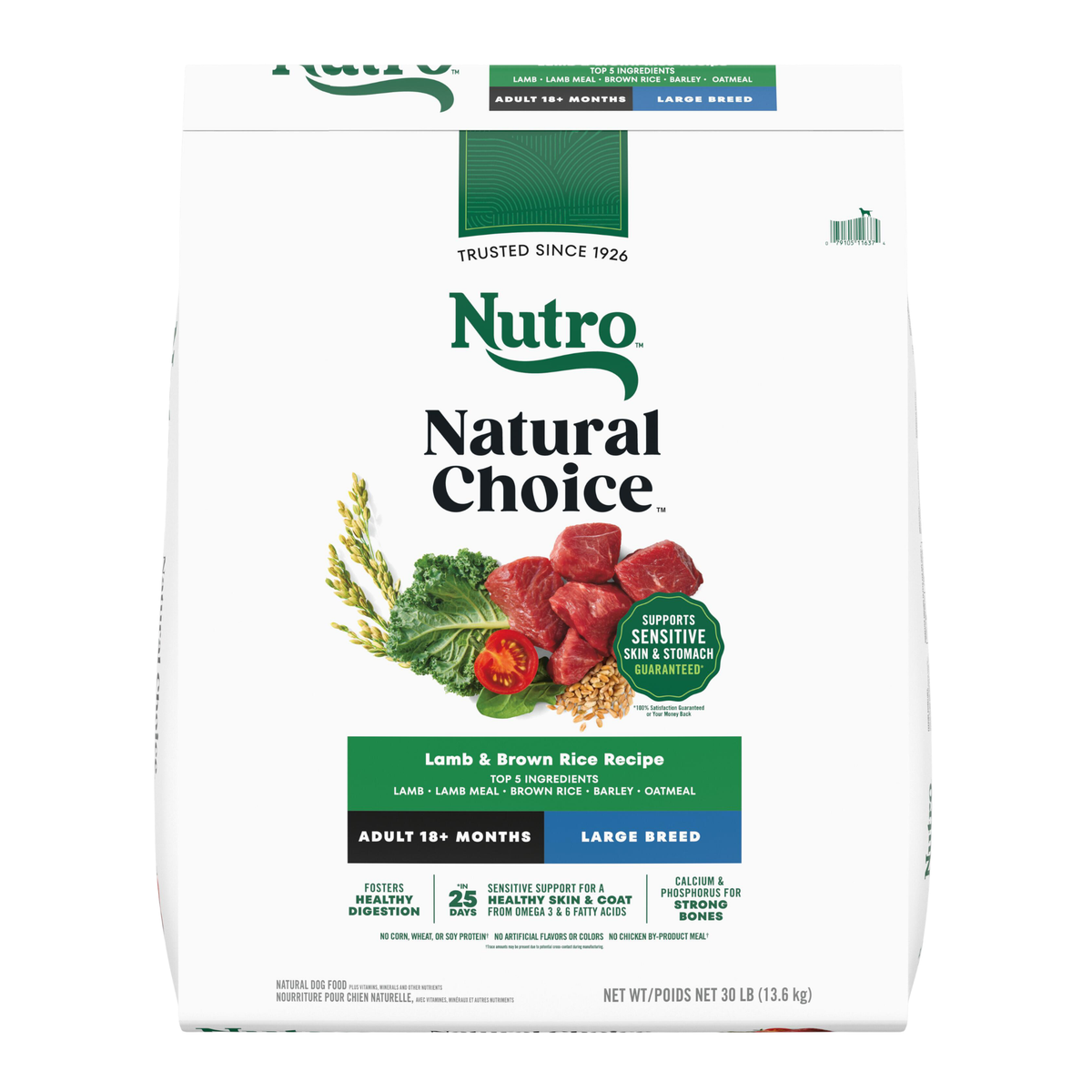 Nutro Lamb & Rice Large Breed Adult Dry Dog Food