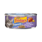 Friskies Savory Shreds Turkey & Cheese Dinner in Gravy Canned Cat Food
