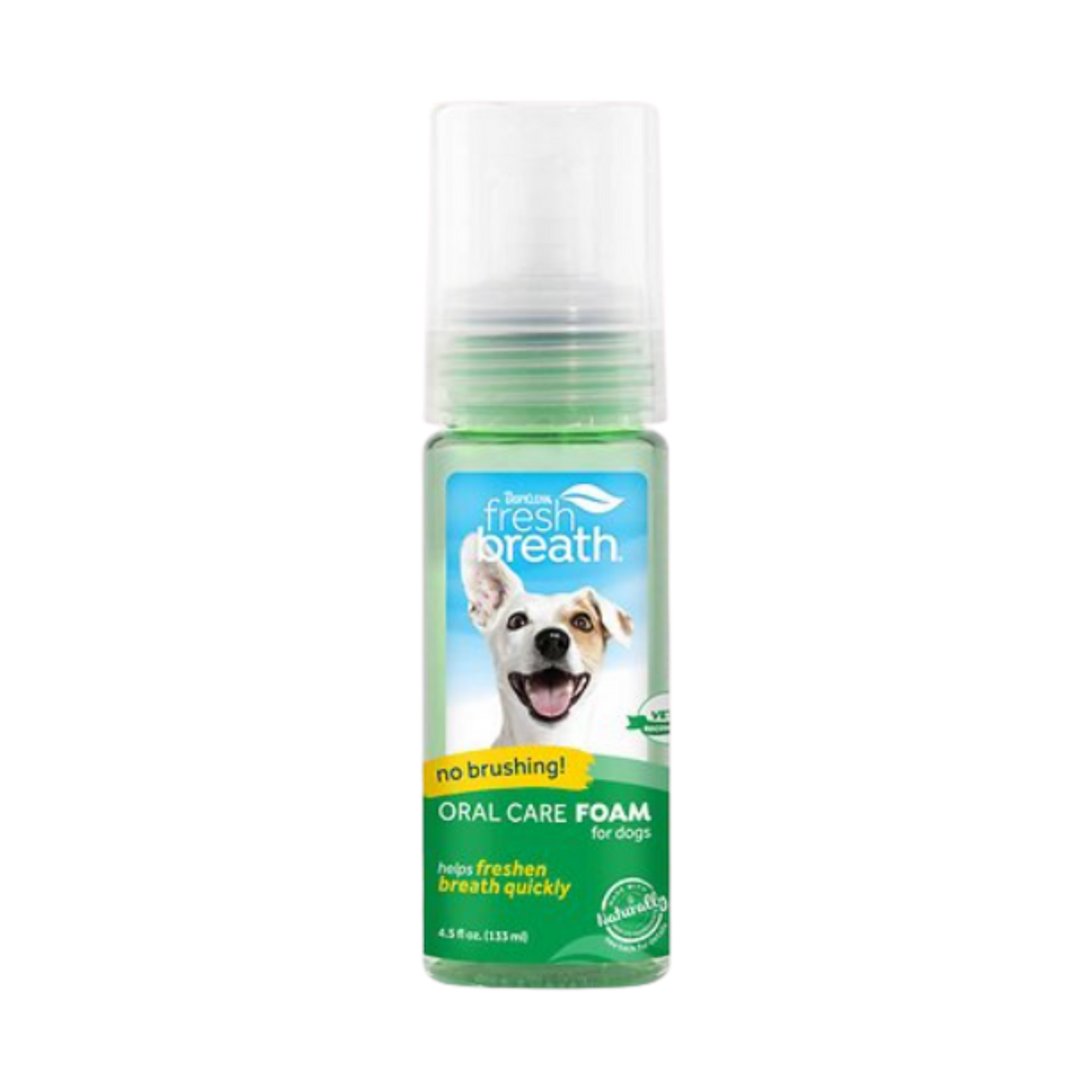 Tropiclean Fresh Breath Mint Dental Foam for Dogs, 4.5 oz