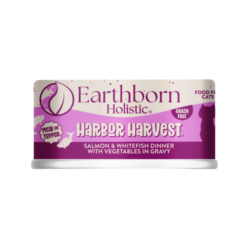 Harbor Harvest Salmon & Whitefish Dinner with Vegetable in Gravy Grain-Free Canned Cat & Kitten Food