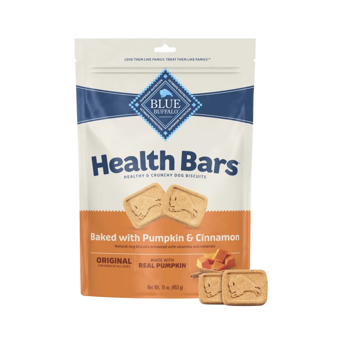Blue Buffalo Health Bars With Pumpkin & Cinnamon For Dogs 16 oz